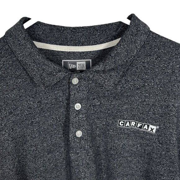 New Era Carfax Work Polo Shirt Men XL Gray Auto Employee Uniform Cars Sales - Picture 12 of 16
